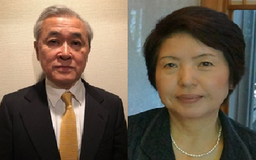 講演者の西山恵三様、高原千鶴子様